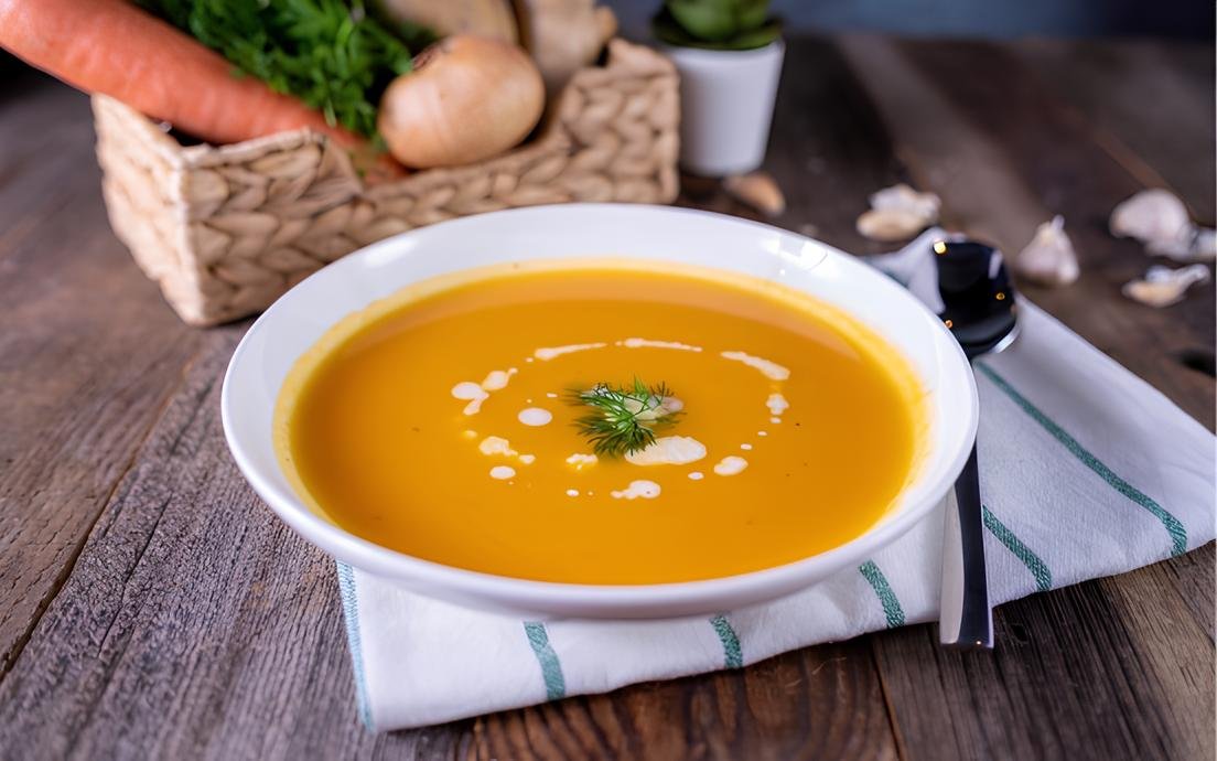 Porkkanakeitto inkiväärillä – raikas ja kevyt vaihtoehto